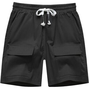 Women’s Casual Shorts Elastic Waist Soft Comfy Lightweight Cotton Cargo Size 2XL